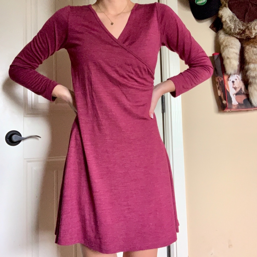 prana yoga wrap around dress